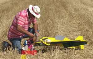 Miguel Salas preparando un funfly